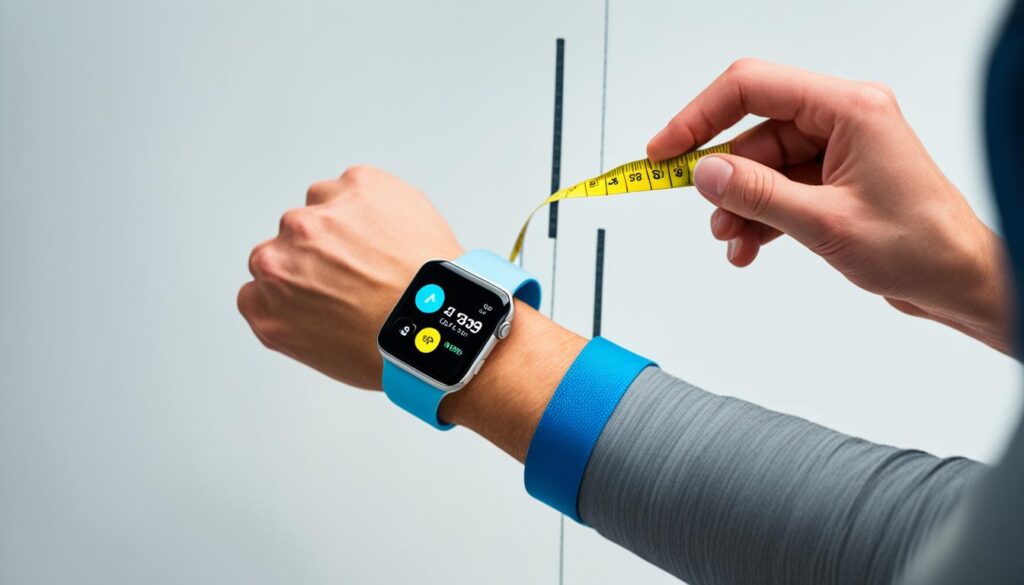 measuring wrist for apple watch